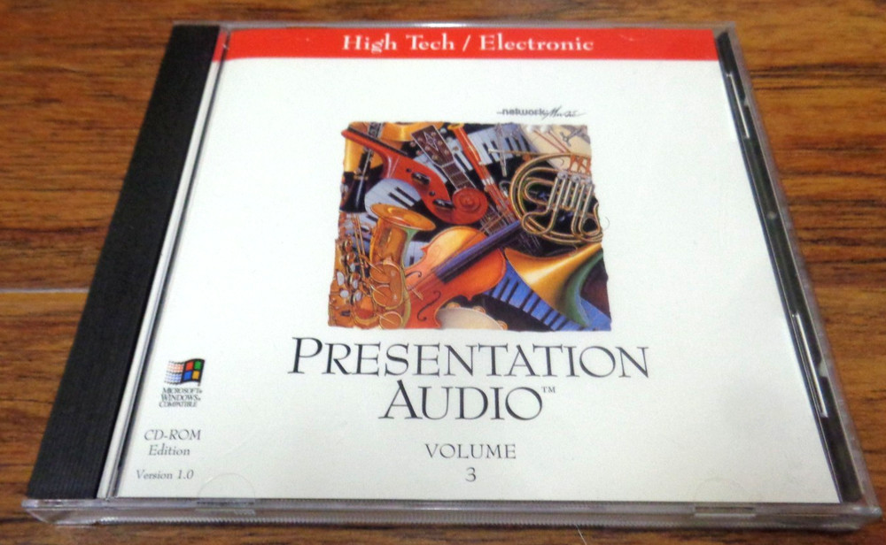 NETWORK MUSIC PRESENTATION AUDIO CD ROM VOL 3 ELECTRONIC (WINDOWS) 1995