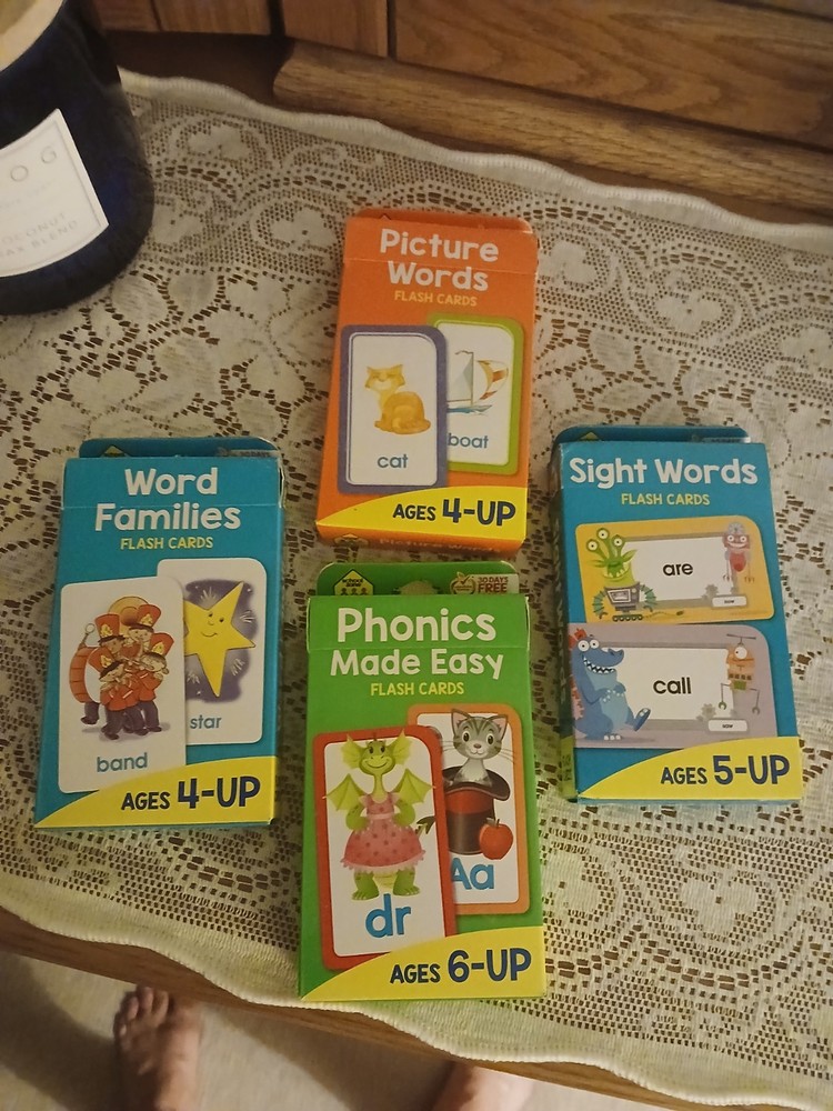 School Zone Reading 4 Pack ages 4 & up.