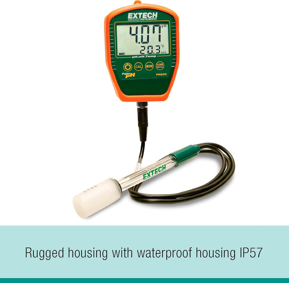 PH220-C Waterproof Palm Ph Meter with Cabled Electrode