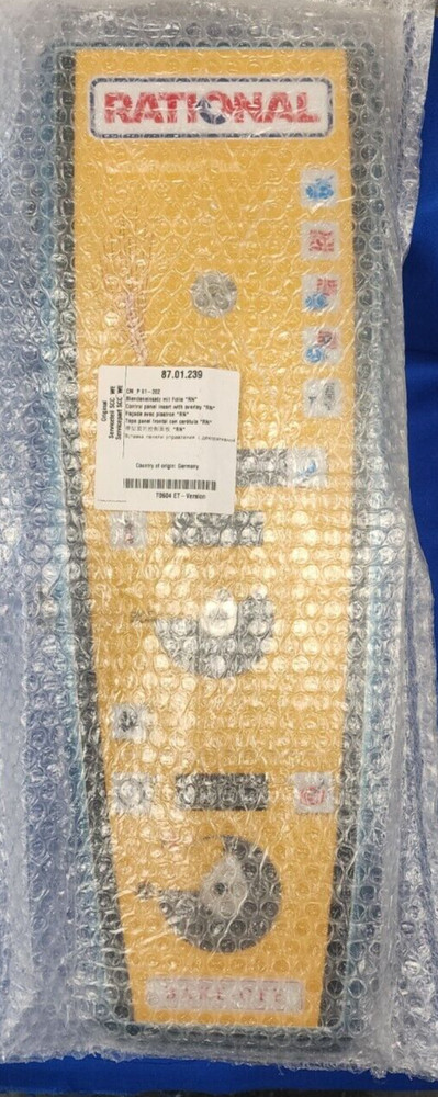 NEW OEM Rational 87.01.239 CONTROL PANEL INSERT WITH OVERLAY RN