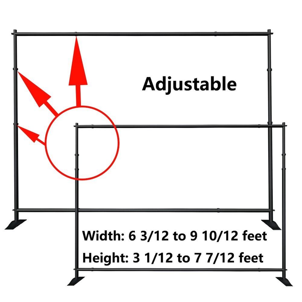 5x7'-8x10' Wedding Party Background Stand Adjustable Sizing (Frame ONLY)