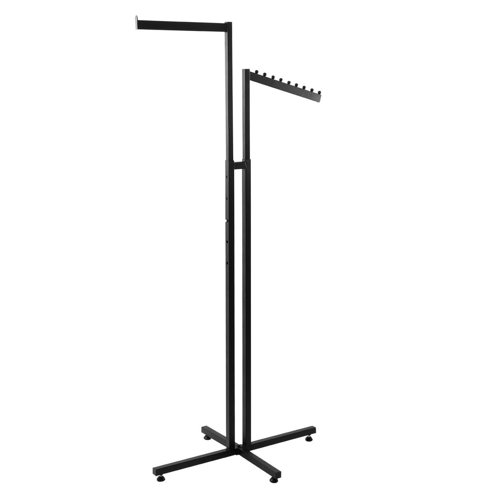 Clothing Display Rack, Black, Floor-Standing