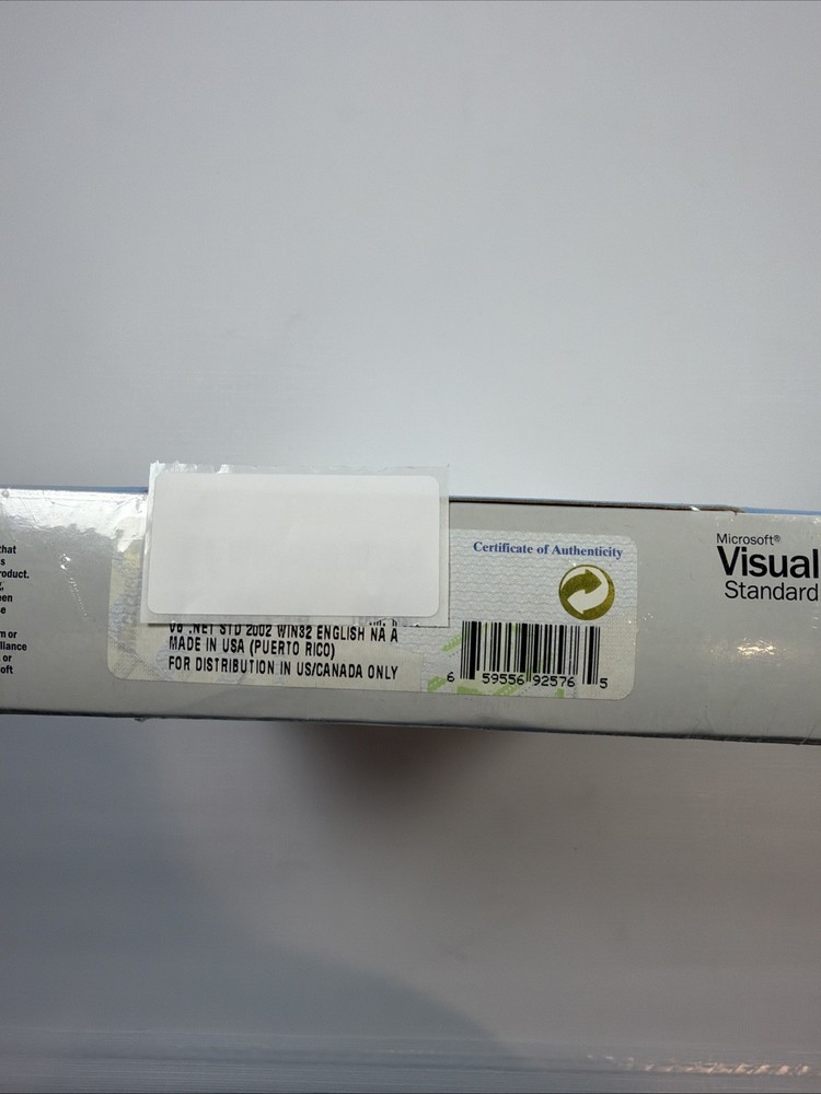 Microsoft Visual Basic .NET 2002 (Retail) (1 User/s) - Full Version for Windows