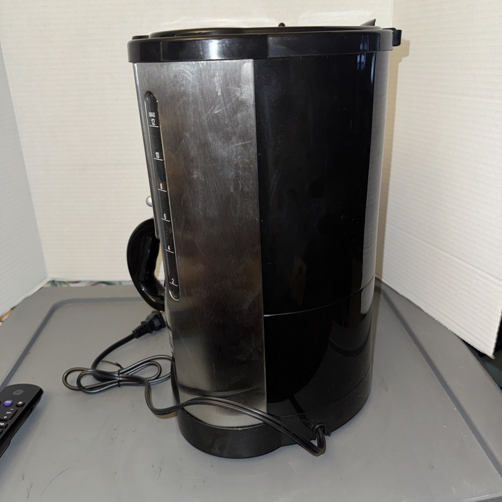 GEVALIA COFFEE MAKER 12 CUP PROGRAMABLE Model XCC-12 STAINLESS/open box