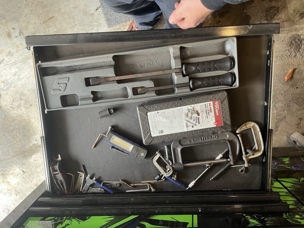 Snap On Tool Box And Us General Roll Cart