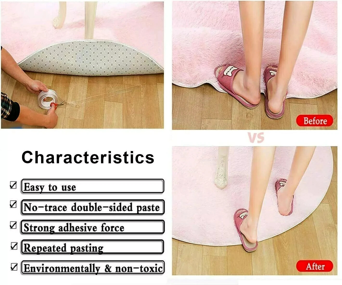 ALIEN NANO TAPE Double Sided Removable Mounting Adhesive Traceless Gel No Screws