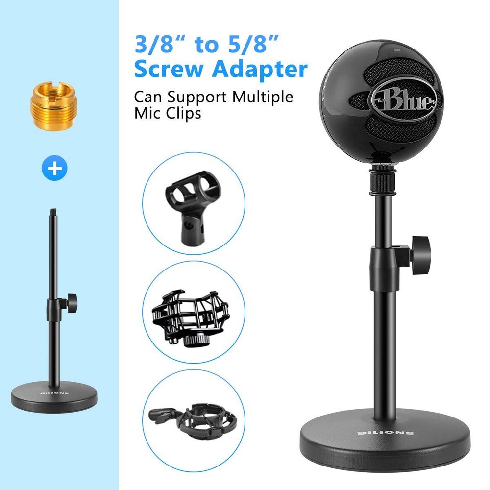 3 In 1 Multi Function Desktop Microphone Stand Adjustable Table Mic Stand With M