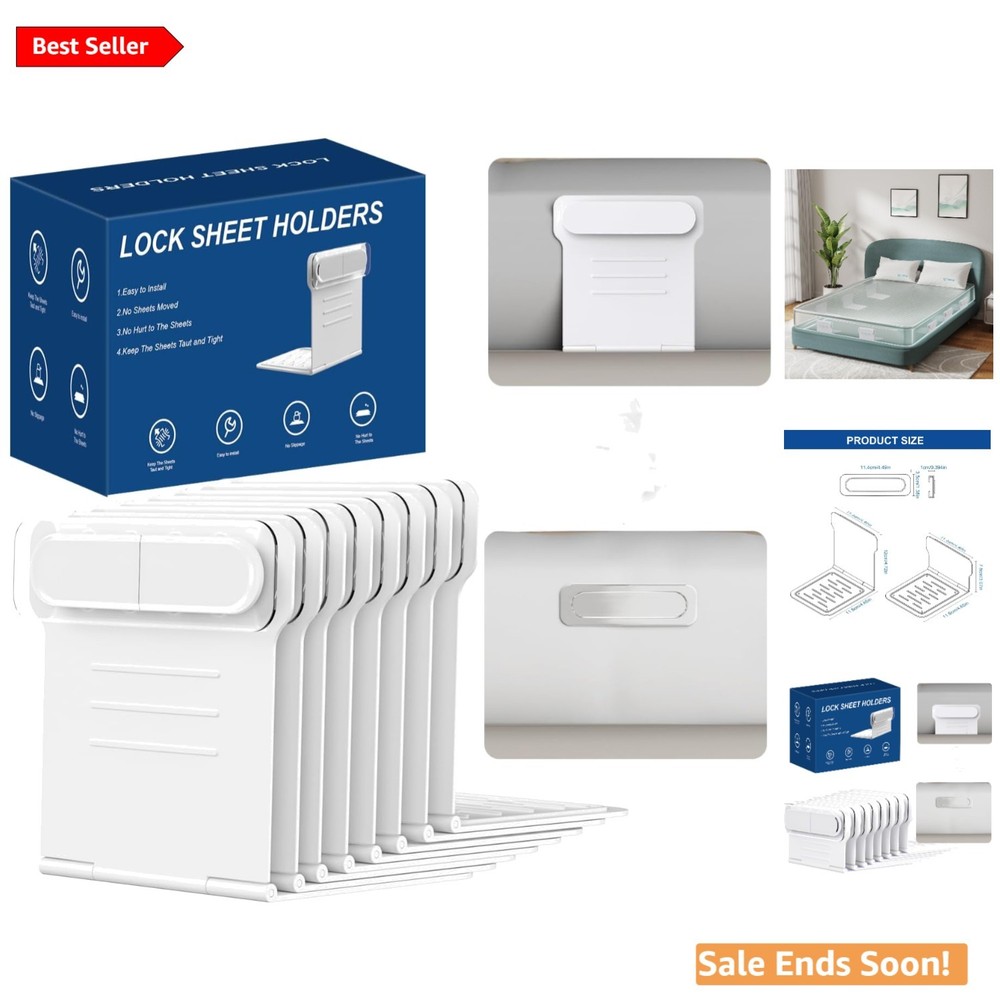 Bed Sheet Holders for Corners - Universal Fit and Easy Installation