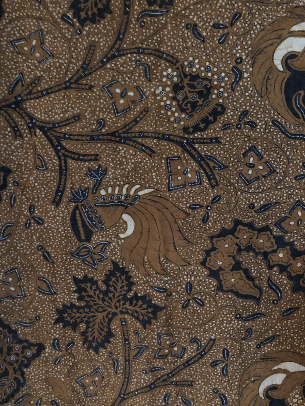 1970's Vintage Hand Dyed Cotton Batik Slendang (Selendang) and Batik Sarong Java