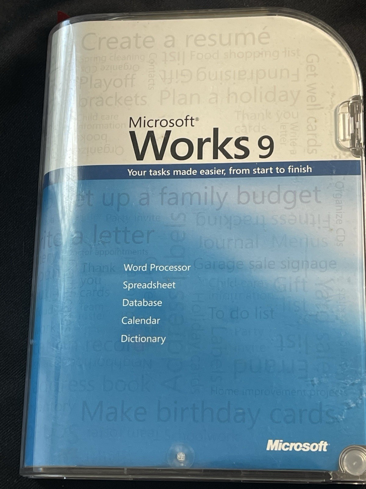 Microsoft Works 9 for PC CIB CD+Manual 2007