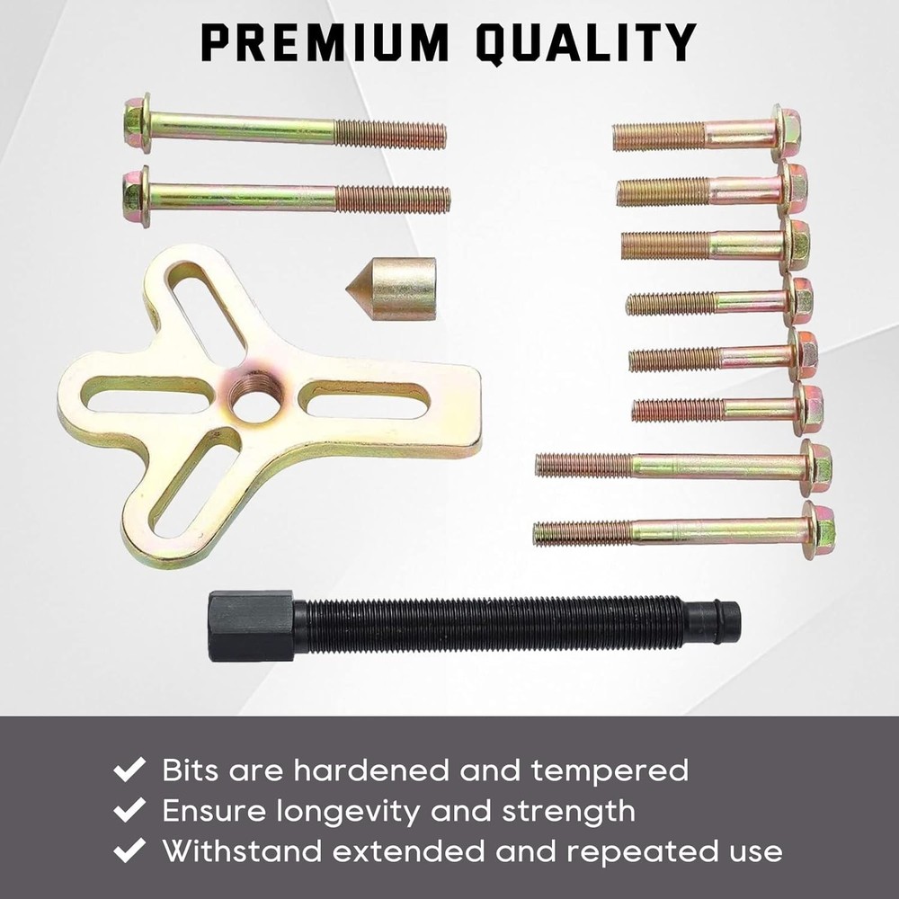 13-Piece Harmonic Balancer Puller Kit - Precision Tools for Damage-Free Repair