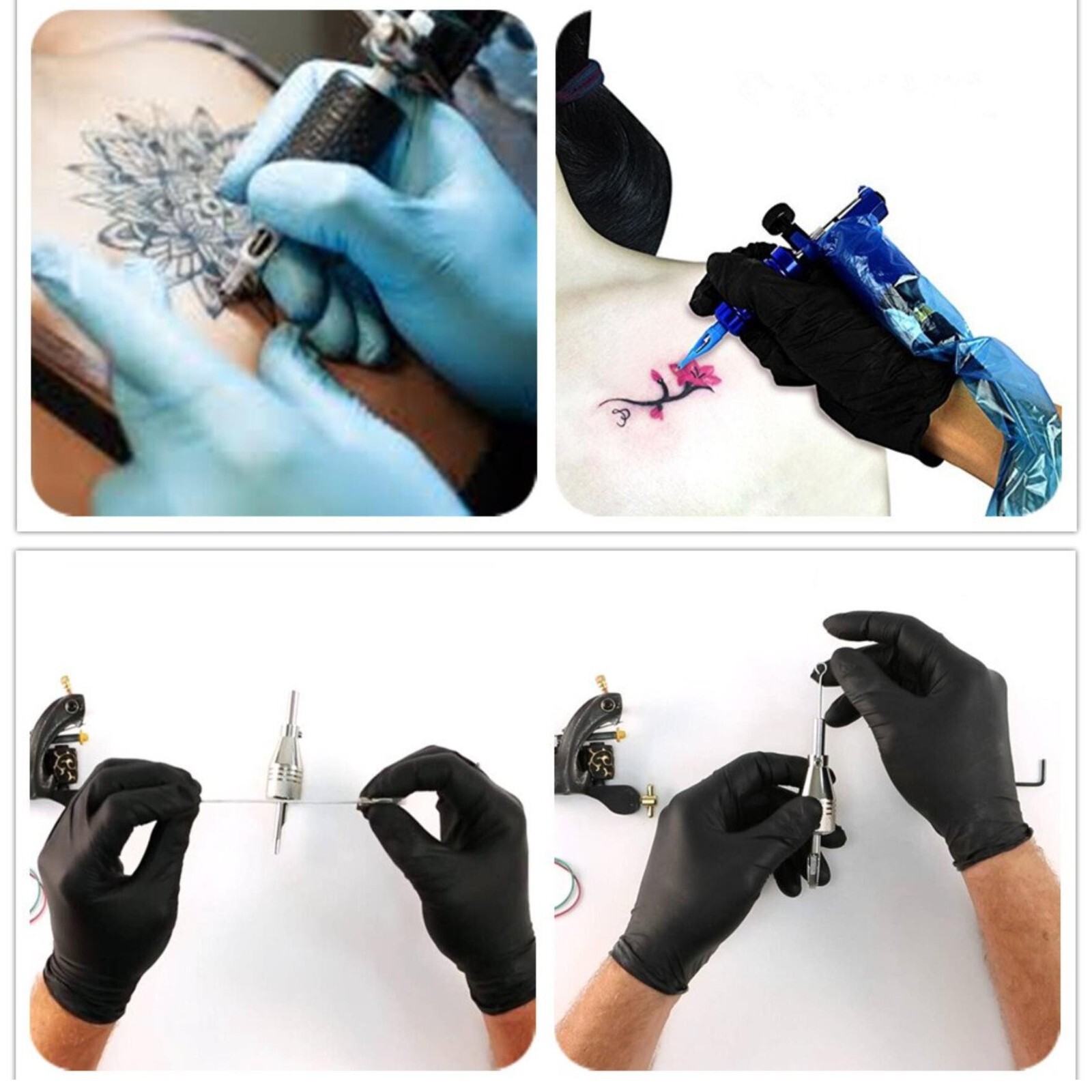 50,100 pcs Disposable Sterile Tattoo Needles Round Liner Shader Magnum Flat