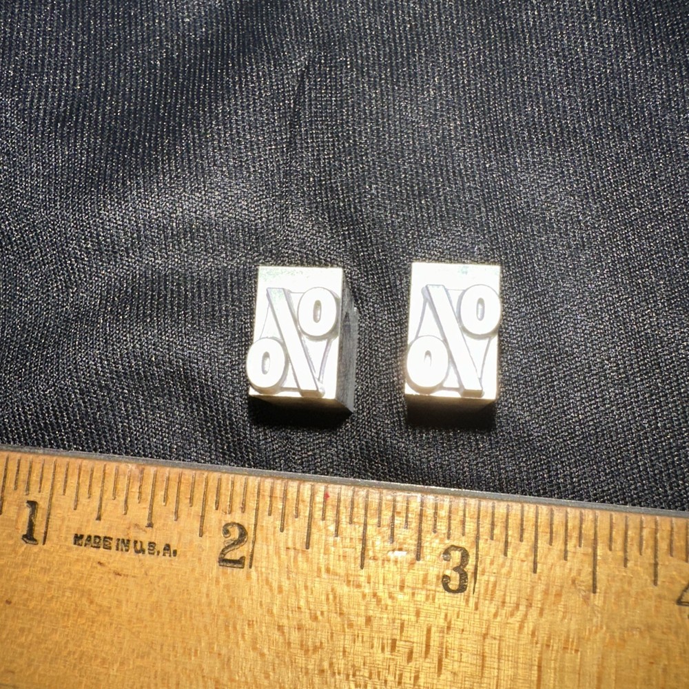 Print Blocks “ % Symbol “ 2 Lead Blocks