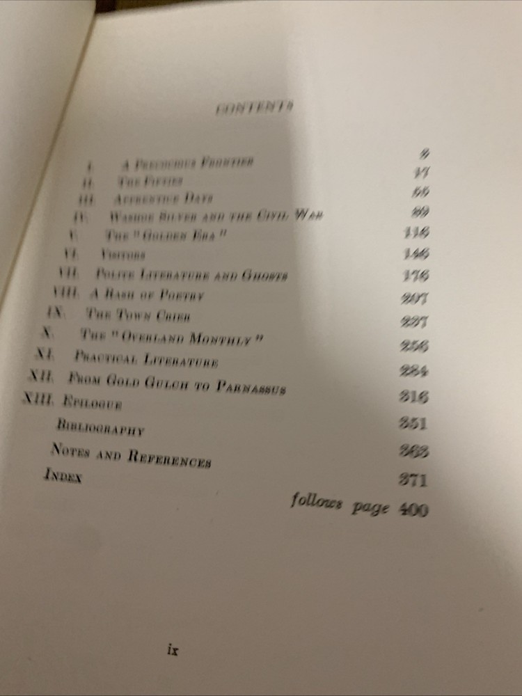 San Francisco's Literary Frontier Book by Franklin Walker 1939 First Edition