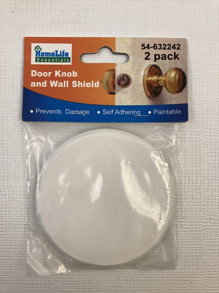 3 Packs HomeLife Essentials 2pc Wall Shield for Door Knobs and Pulls 3.25"