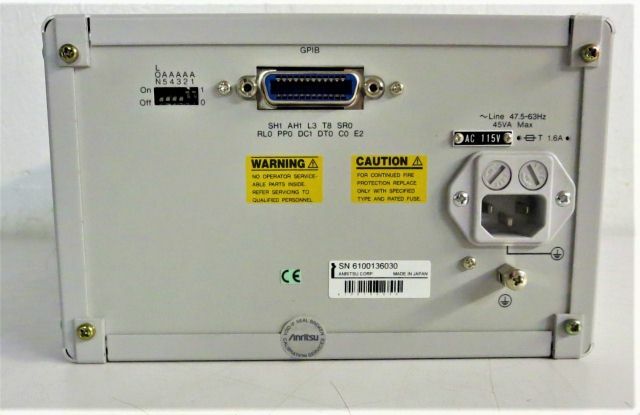 ANRITSU MN9610B 1100 to 1650nm Programmable Optical (MISSING LATCH COVER)