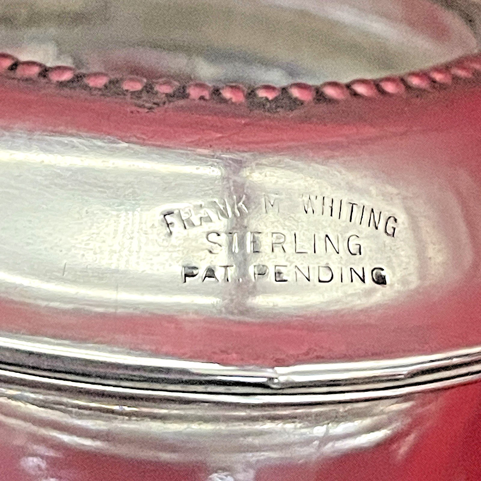 ANTIQUE STERLING HYGLO LIGHTER, CIGARETTE HOLDER, AND TRAY BY FRANK M. WHITING