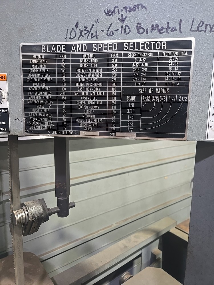 Dake Parma Work O Matic Bandsaw