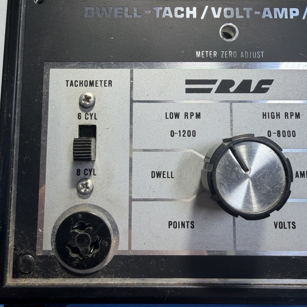 Vintage EAC Ignition Tune-Up Analyzer Model 566 Dwell Tach Volt Amp – Untested