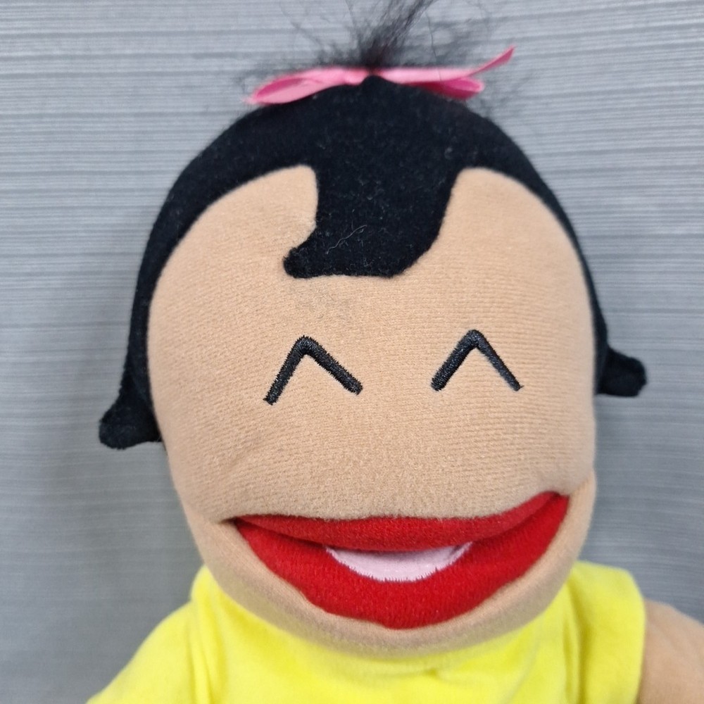 2 Kaplan Kids Full Body 14" Puppet Early Learning Medium Dark Complexion GREAT!