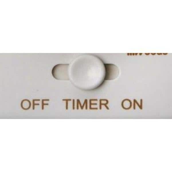 20-Amp 24-Hour In-Wall Programmable Mechanical Timer, White