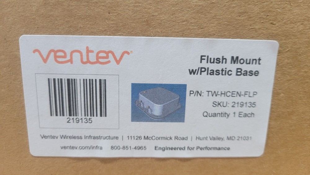 Ventev TW-HCEN-FLP - Plastic Base RF Transparent Ceiling Flush Mount Access PTS