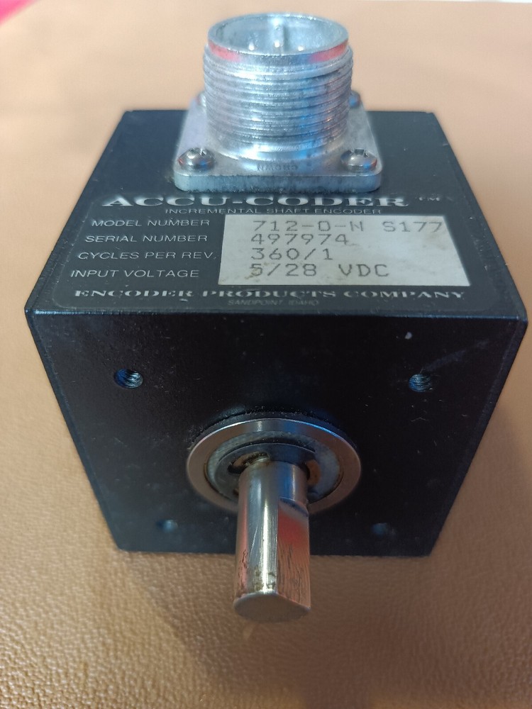 ENCODER PRODUCTS ACCU-CODER 712-D-N S177 Shaft Encoder 360/1 5/28VDC