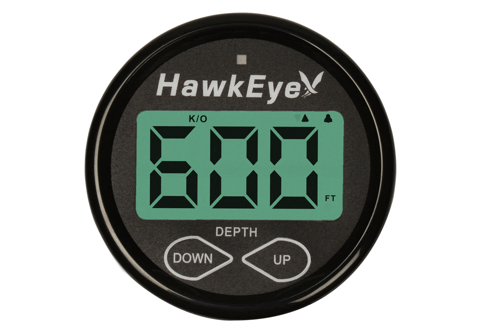 HawkEye® Depth Finder/Sounder with Temperature - Transom Mount Transducer