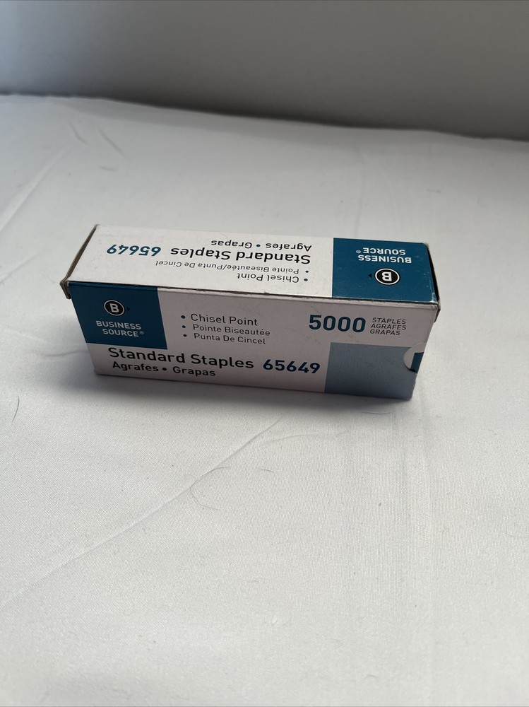65649 Standard Staples, Chisel Point, 210 Strip, 5000/BX, SR