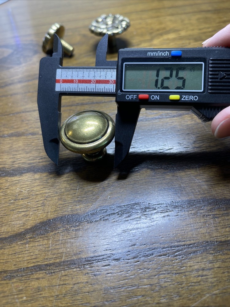 (3) Vtg Ornate MCM Amerock Brass Drawer Knobs Pulls Mixed Lot