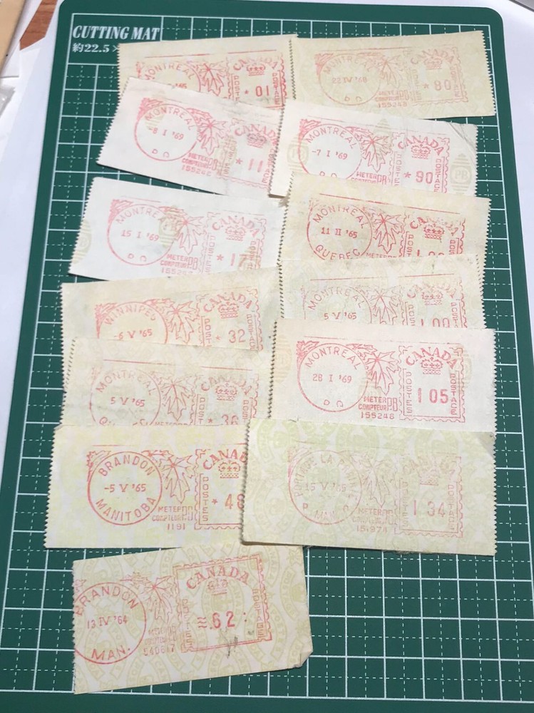 CANADIAN OLD METER STAMPS 01-134