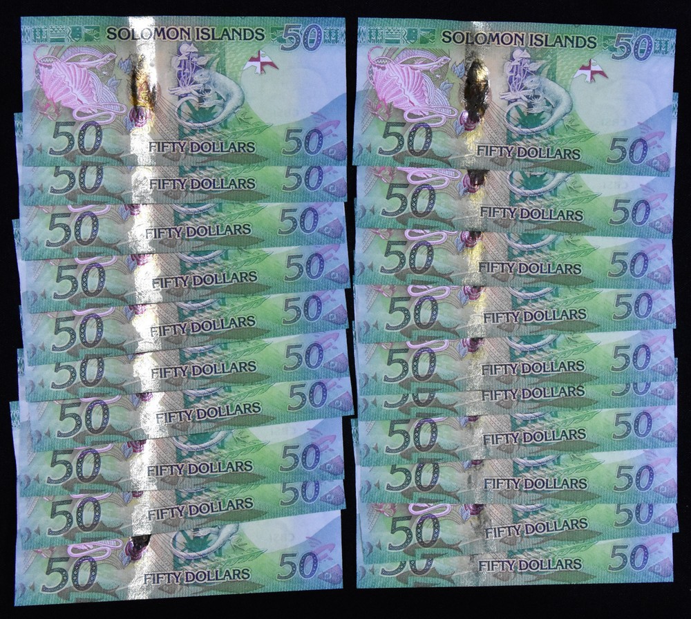 Solomon Islands 50 Dollars, ND 2013, Uncirculated (for each note)