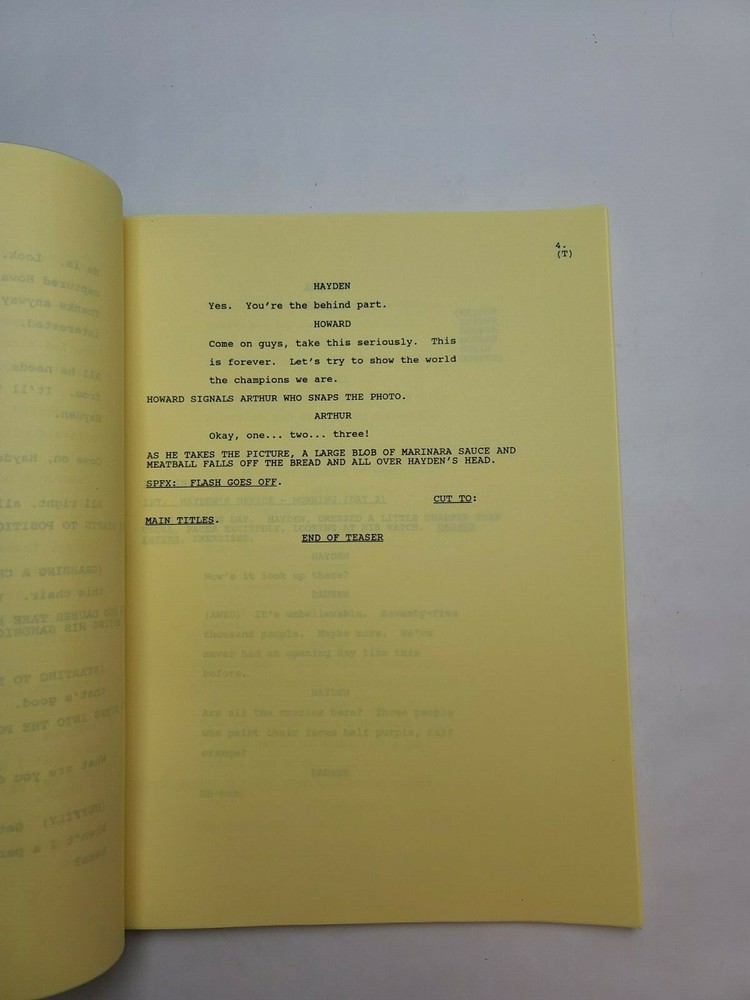 COACH / Jeremy Stevens 1994 TV Script, Jessica Walter "Graceless Under Fire"