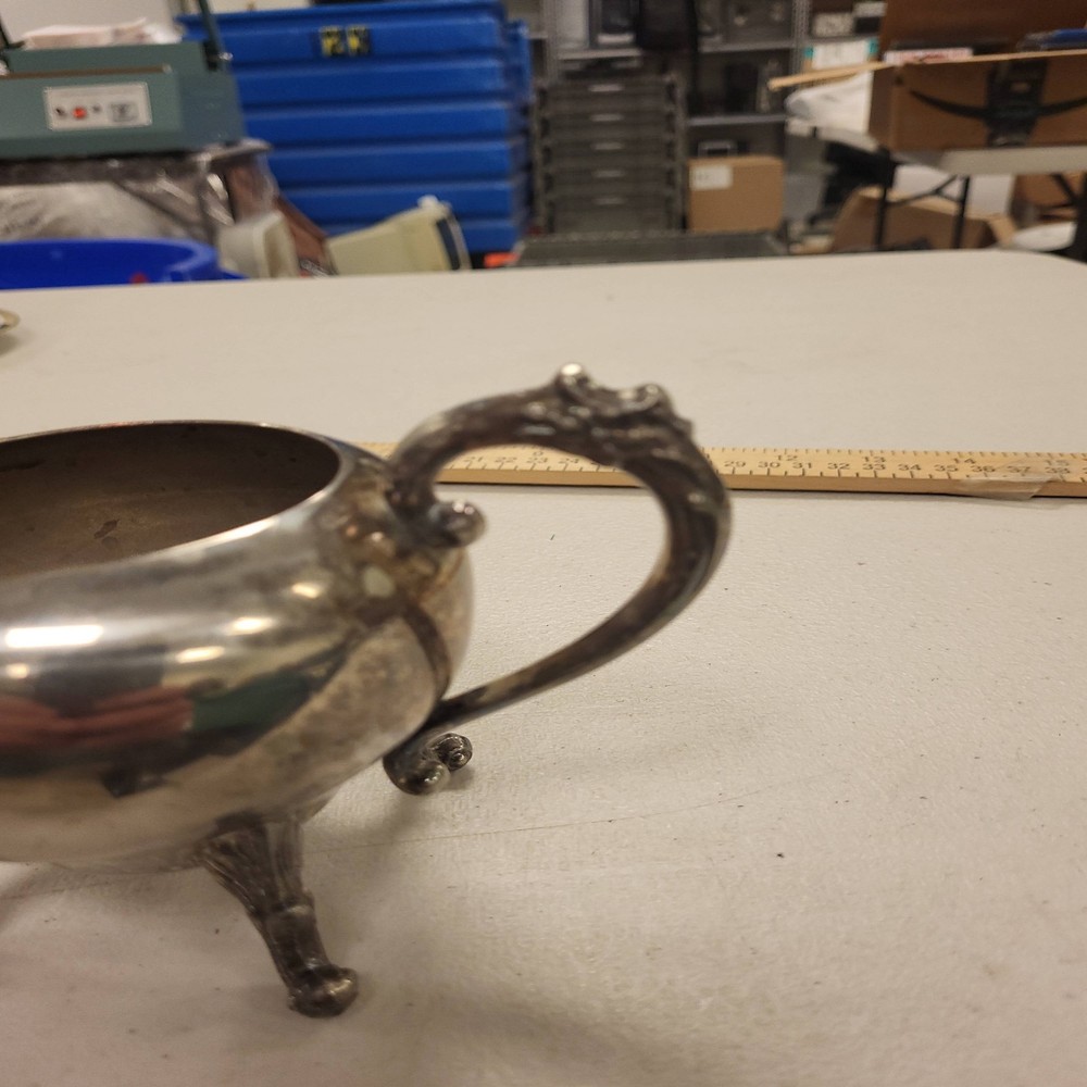 Silver Copper Creamer Small Pitcher Vintage Decorative Tableware Serveware