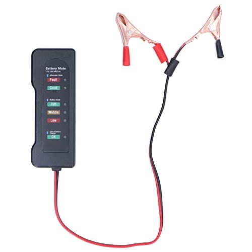 Relay Battery Tester, 12V Digital Battery Tester with Sound Reminder Function,