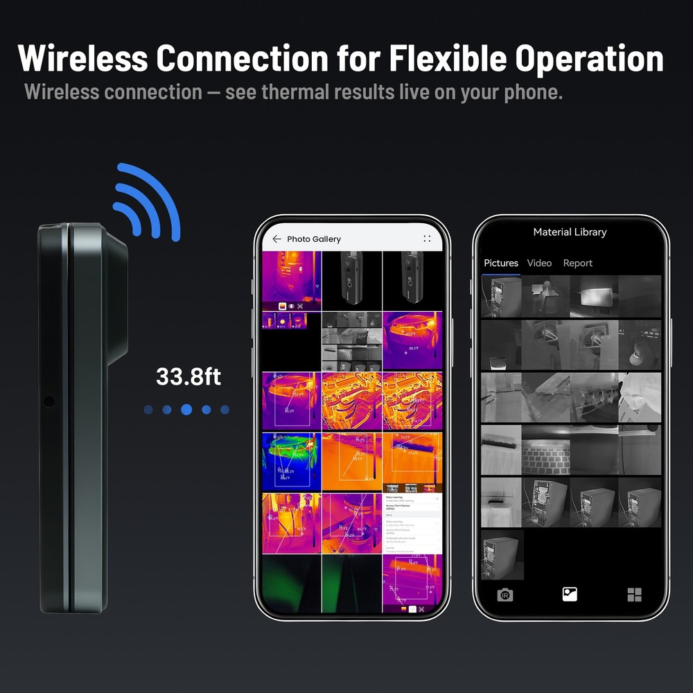 LAUREII IR High Resolution Wireless Thermal Camera for Android & iOS Smartphone