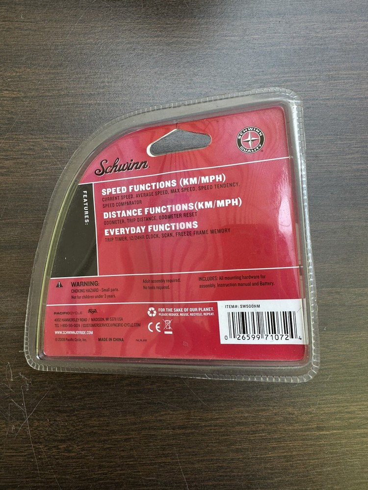 SCHWINN 12 Function Bike Computer Distance Speed Clock Computer New Sealed