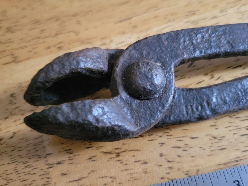 Antique 14" Hand Forged Iron Blacksmithing Reloading Tool Farm Barn Rustic