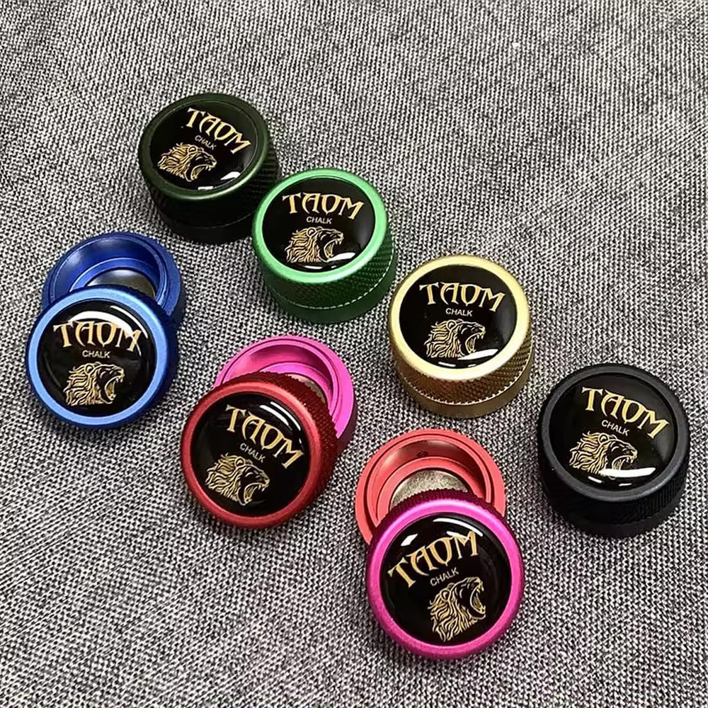 TAOM Pool Chalk Holder round Shaped Practical Tool Billiards Accessories Magneti