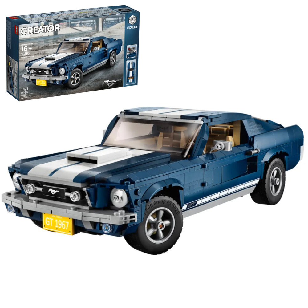 1960s Ford Mustang (1471 Pieces) - Customizable Model - Set 10265