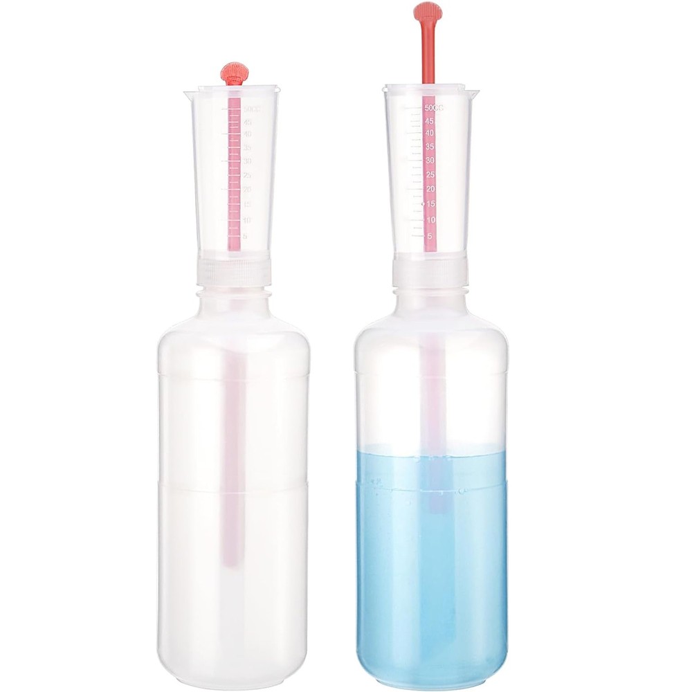 2X Adjustable Volume Dispensing Bottle 500ml Dosing Container Plastic Dosing USA