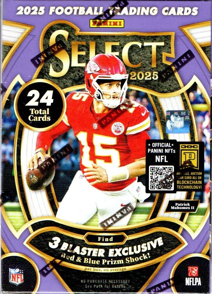 2025 Panini SELECT Football NFL Trading Cards Blaster Box