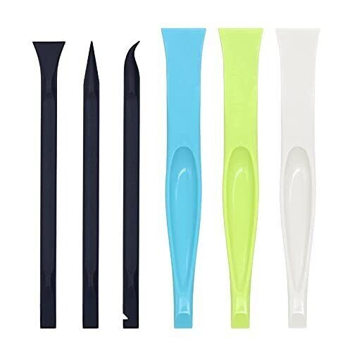 Plastic Scraper Tool Carbon Fiber Multi-Purpose Scraper Non-Scratch 6PC Pack