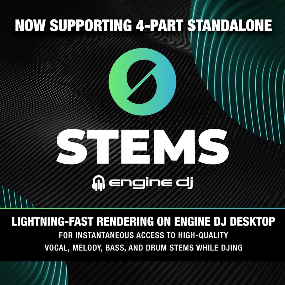 4-Deck Prime 4+ DJ Controller with Wi-Fi Streaming & Dynamic Drop Sampler Mixer