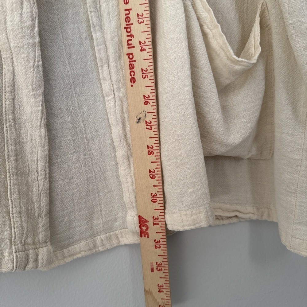 Manta Del Lago Kimono Oatmeal Jacket Women Large With Pockets