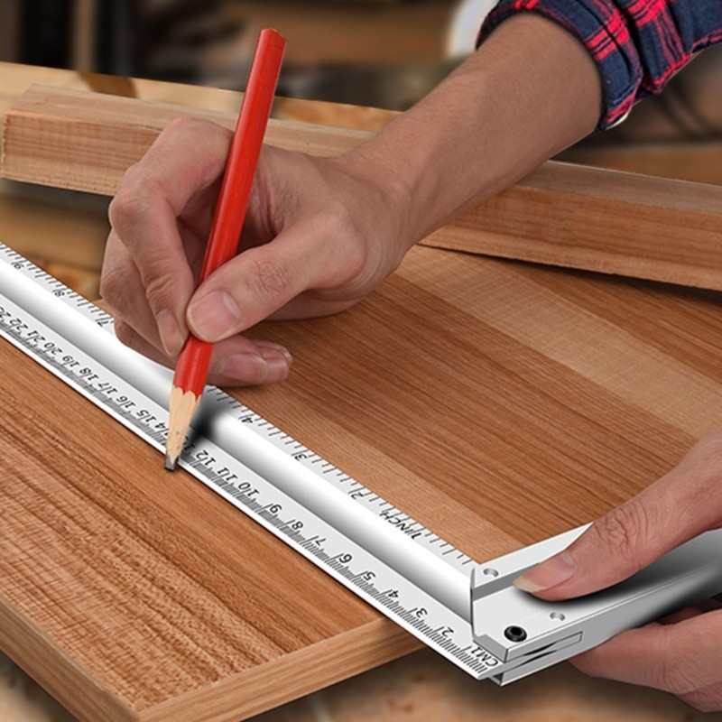 Efficient Try Square Angles Rulers For Woodworking And Construction Applications