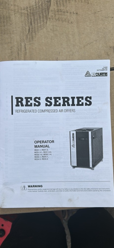 FSCURTIS refrigerated compressed air dryer