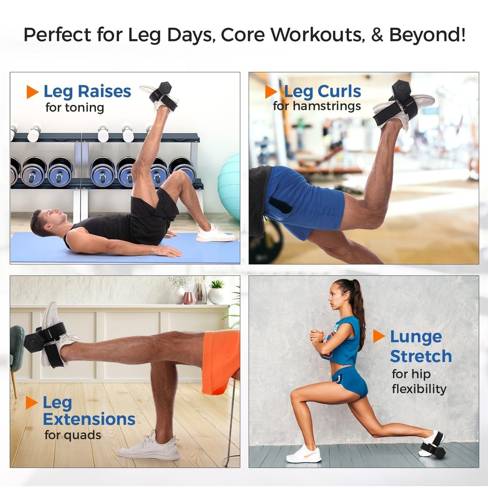 Monkey Foot Dumbbell Attachment for Glute Kickbacks & Leg Workouts, Adjustabl...