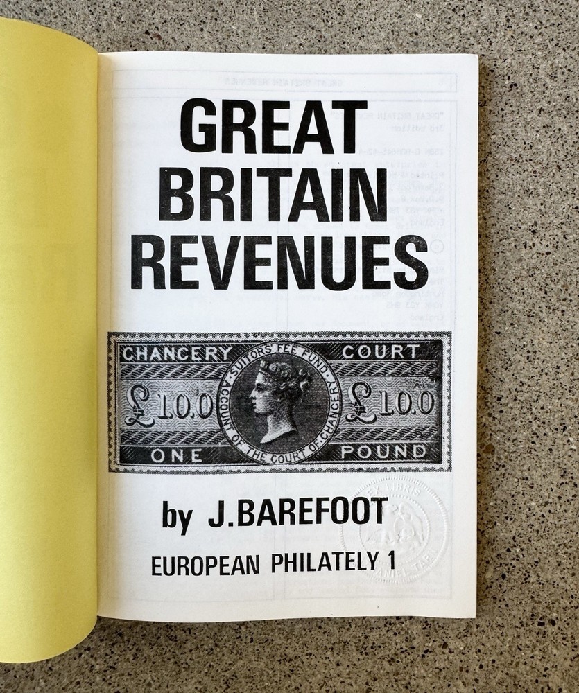 Great Britain Revenues Barefoot 3rd Edition 1989 Philately Reference