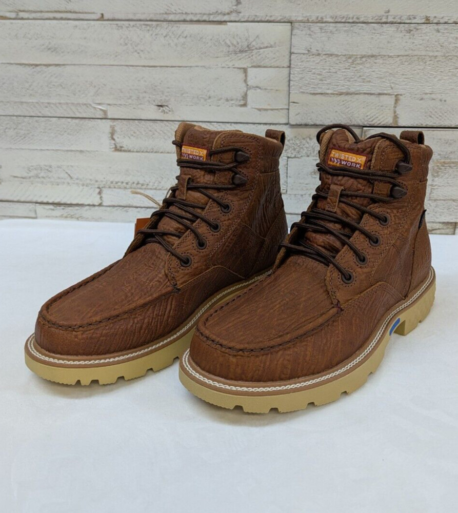 Men's Twisted X 6" Work Boot-Rust MXCW005